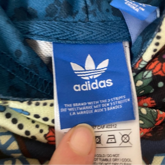 Adidas X Farm Rio Borbomix Trefoil Crop Top Sweatshirt S - Picture 4 of 8